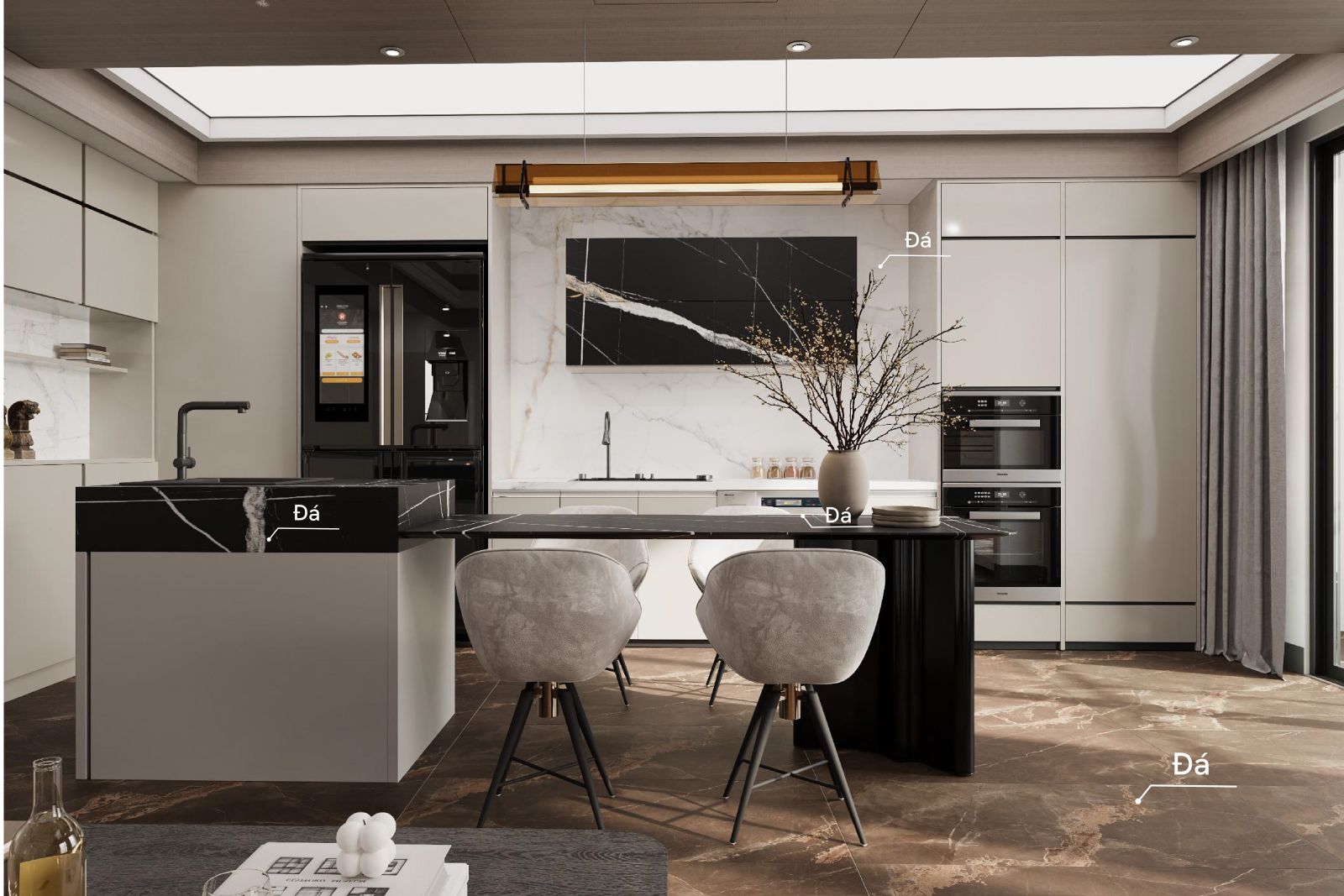 So sánh Laminate&Kim loại&Đá