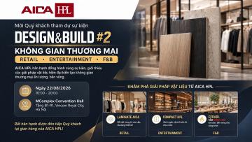 AICA HPL Tham Gia Triển Lãm & Hội Thảo DESIGN&BUILD VIETNAM #2